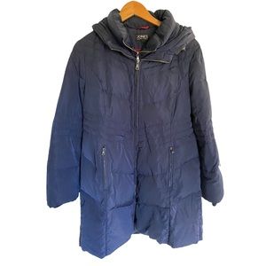 Jones New York hooded down puffer jacket